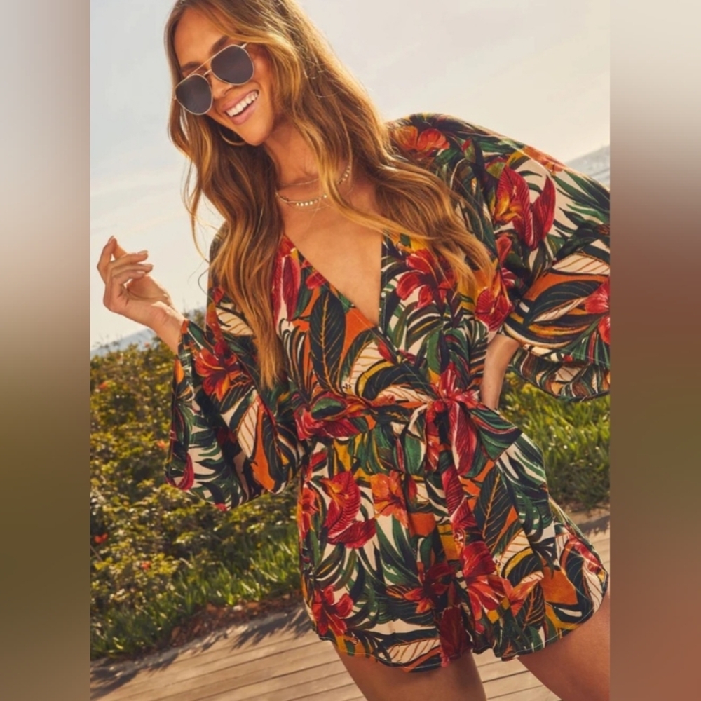 Vici Vibrant Floral Romper